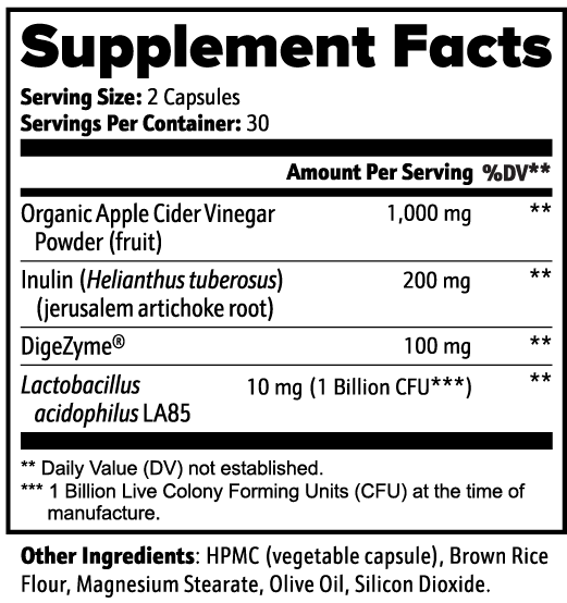 Yang Mun apple cider vinegar capsules