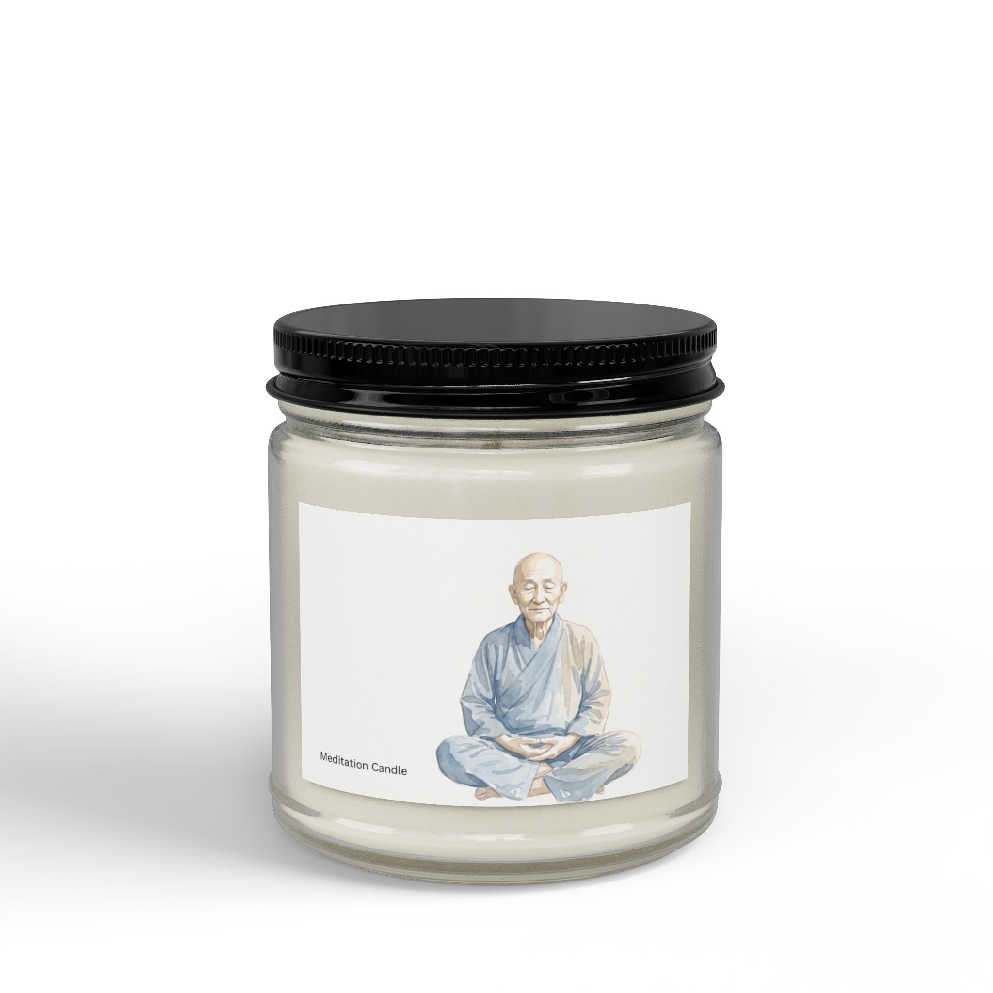 Zen Meditation Soy Candle – Calming Scented Candle in Amber Jar (4oz & 9oz)