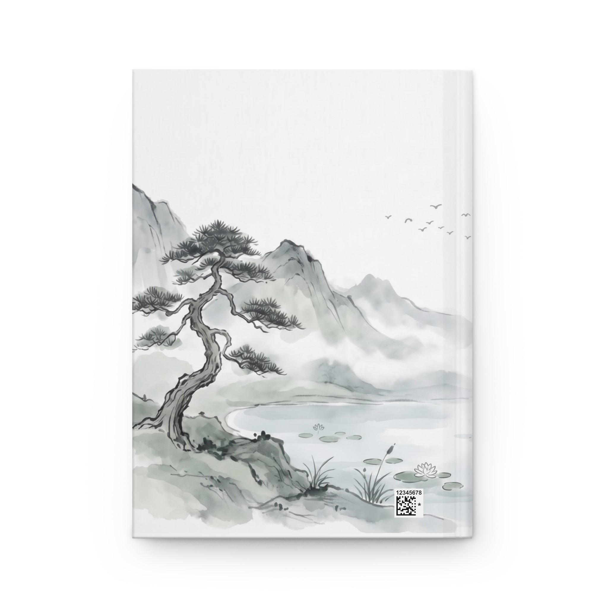 Hardcover Journal — Inner Stillness Zen Watercolor Notebook