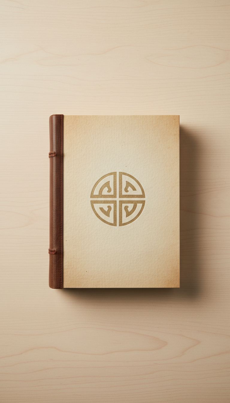 Hardcover Wisdom Book With Calligraphy